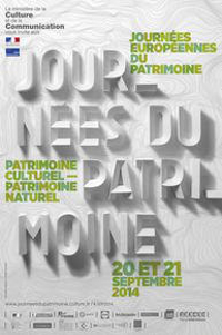 Affiche des Journées du Patrimoine édition 2014.