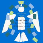 Logo de la conférence du prix Nobel de la paix à Tokyo, juillet 2025.